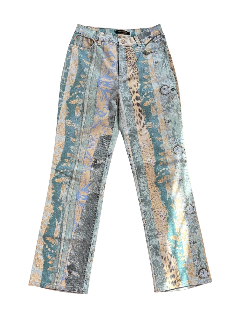 Roberto Cavalli FW2005 Patchwork Print Jeans